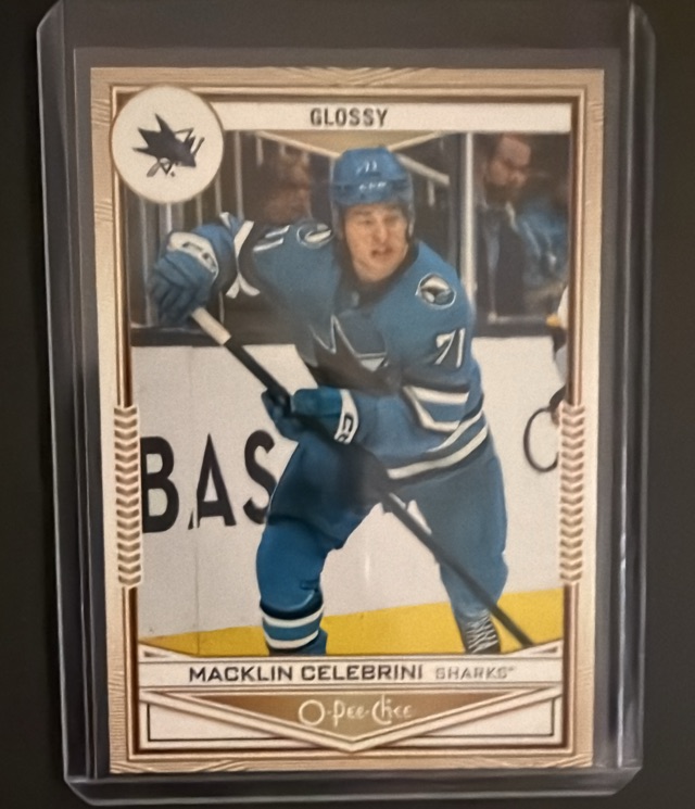 2024-25 Upper Deck - O-Pee-Chee Glossy Macklin Celebrini #OPC-34 front