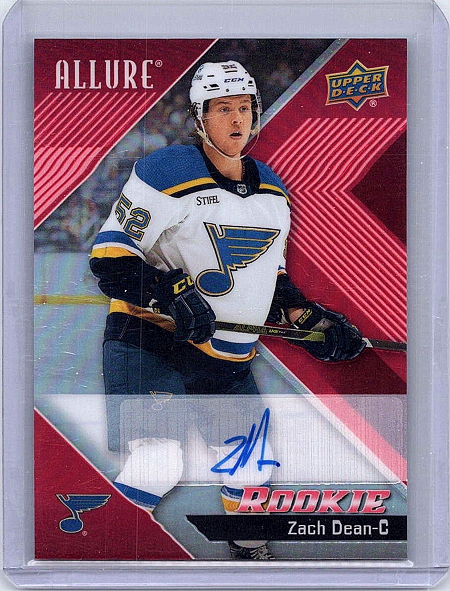 2024-25 Upper Deck Allure - Autographs Red Rainbow Zach Dean #126 AU front