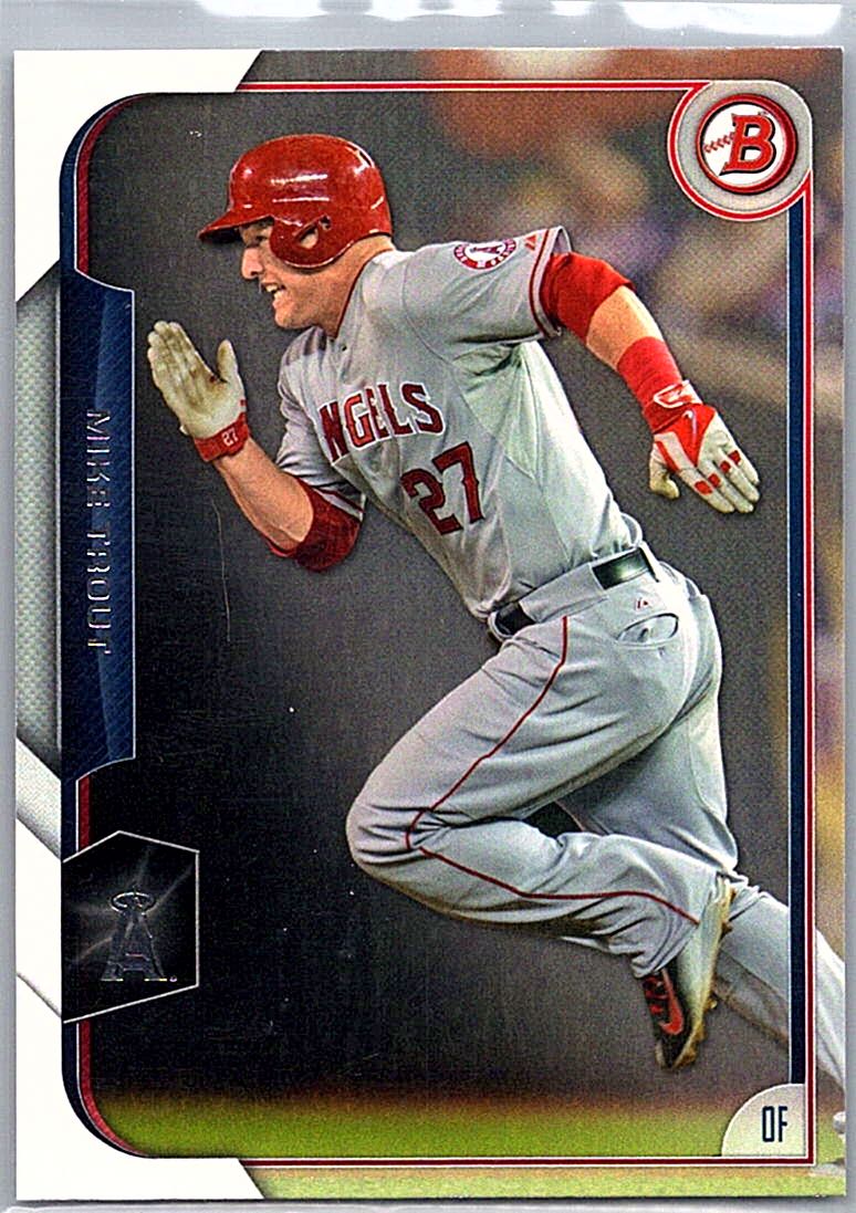 2015 Bowman Mike Trout #50 front
