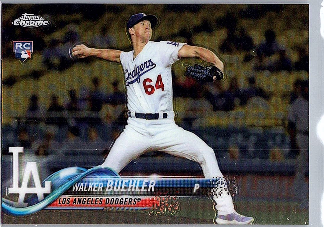 2018 Topps Chrome Walker Buehler #71 RC front