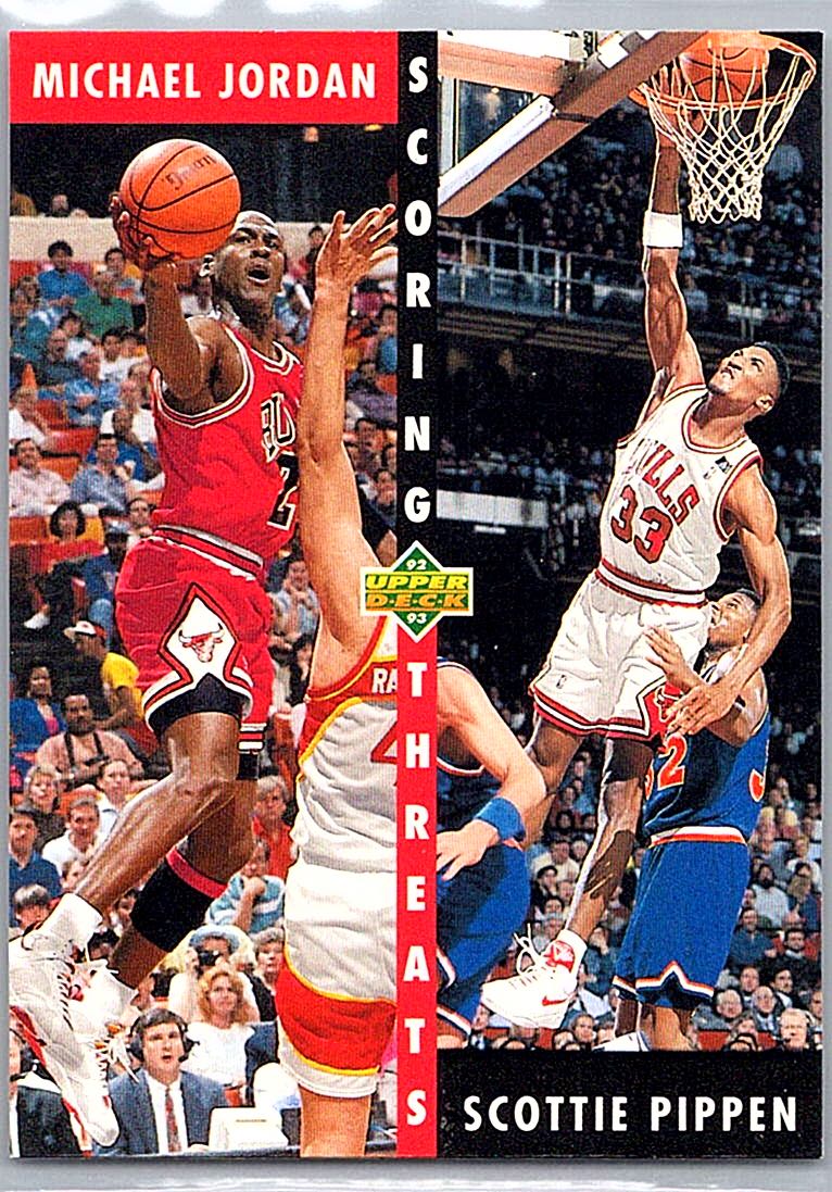 1992-93 Upper Deck Michael Jordan / Scottie Pippen #62 front