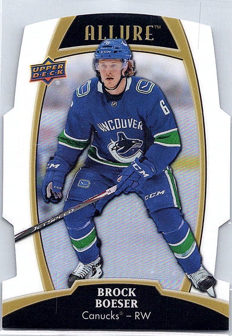 2019-20 Upper Deck Allure - White Rainbow Brock Boeser #43 front