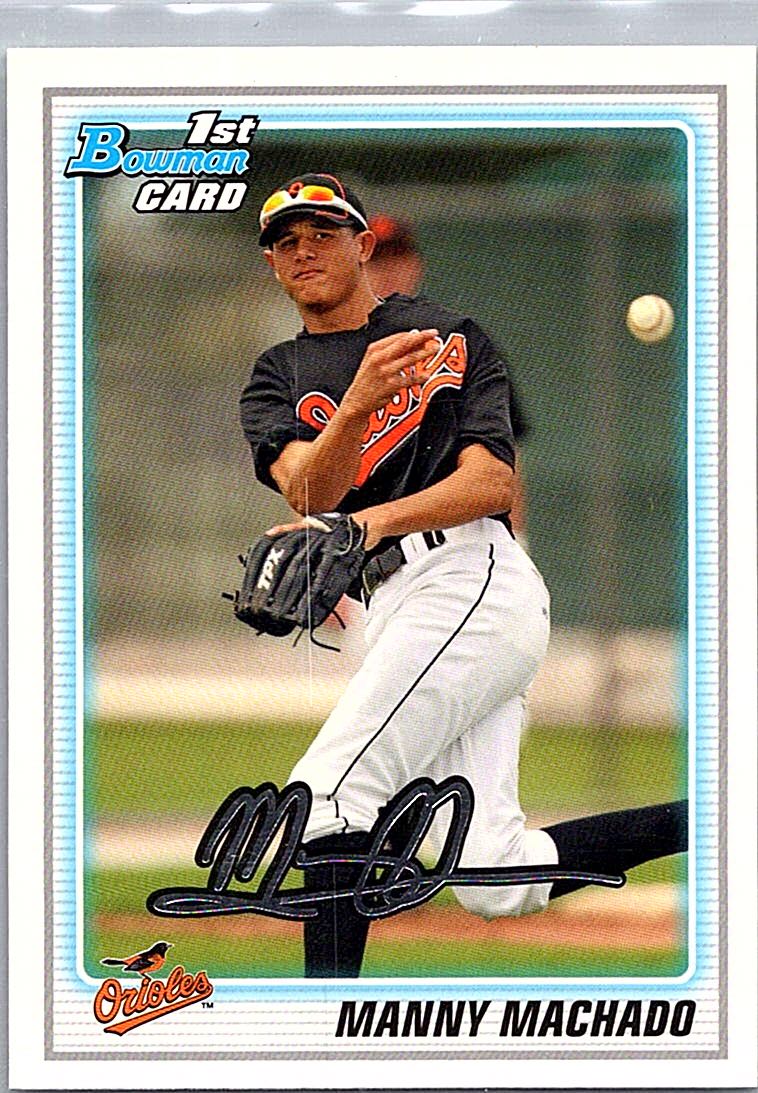 2010 Bowman Draft Picks & - Prospects - Prospects Manny Machado #BDPP80 front