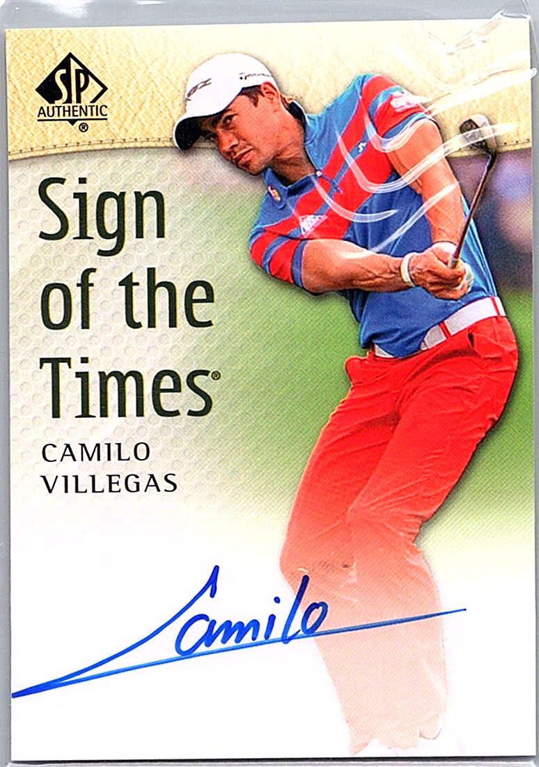 2014 SP Authentic - Sign of the Times Camilo Villegas #SOTT-CV AU front