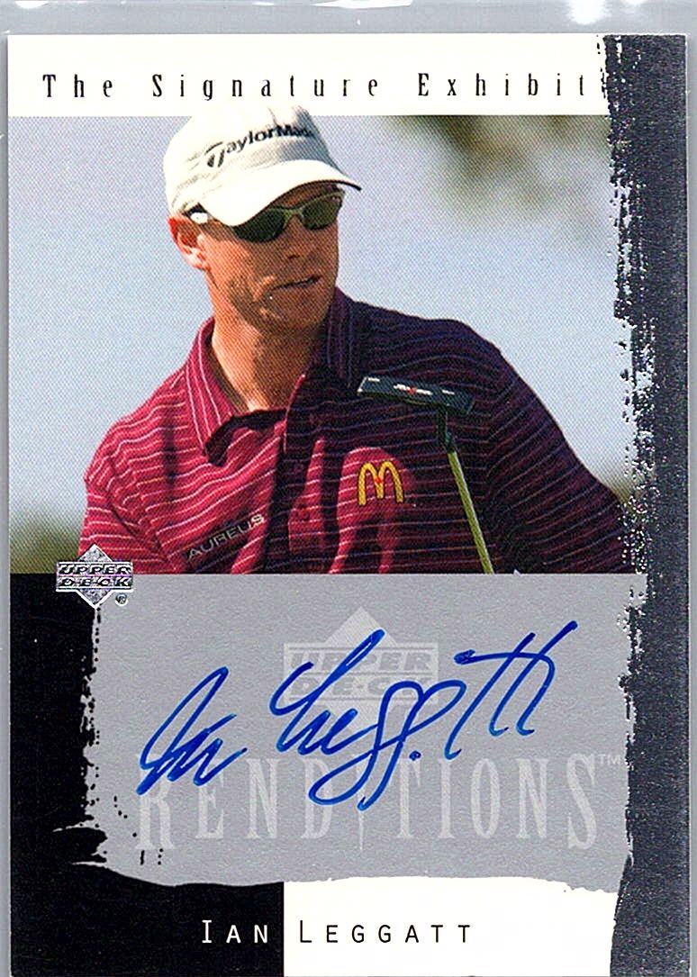 2003 Upper Deck Renditions - Signature Exhibit Ian Leggatt #IL AU front