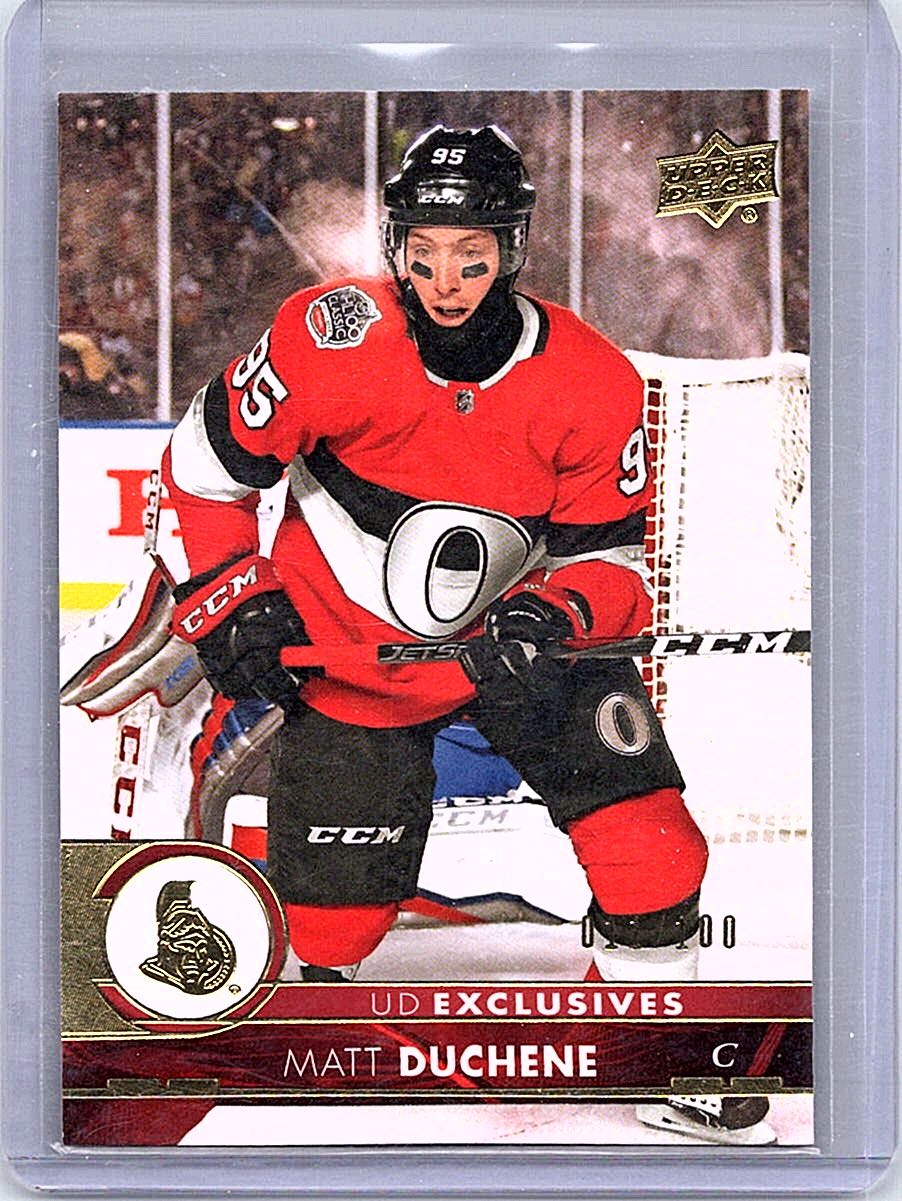 2017-18 SP Authentic - 2017-18 Upper Deck Update UD Exclusives Matt Duchene #503 SN100 front