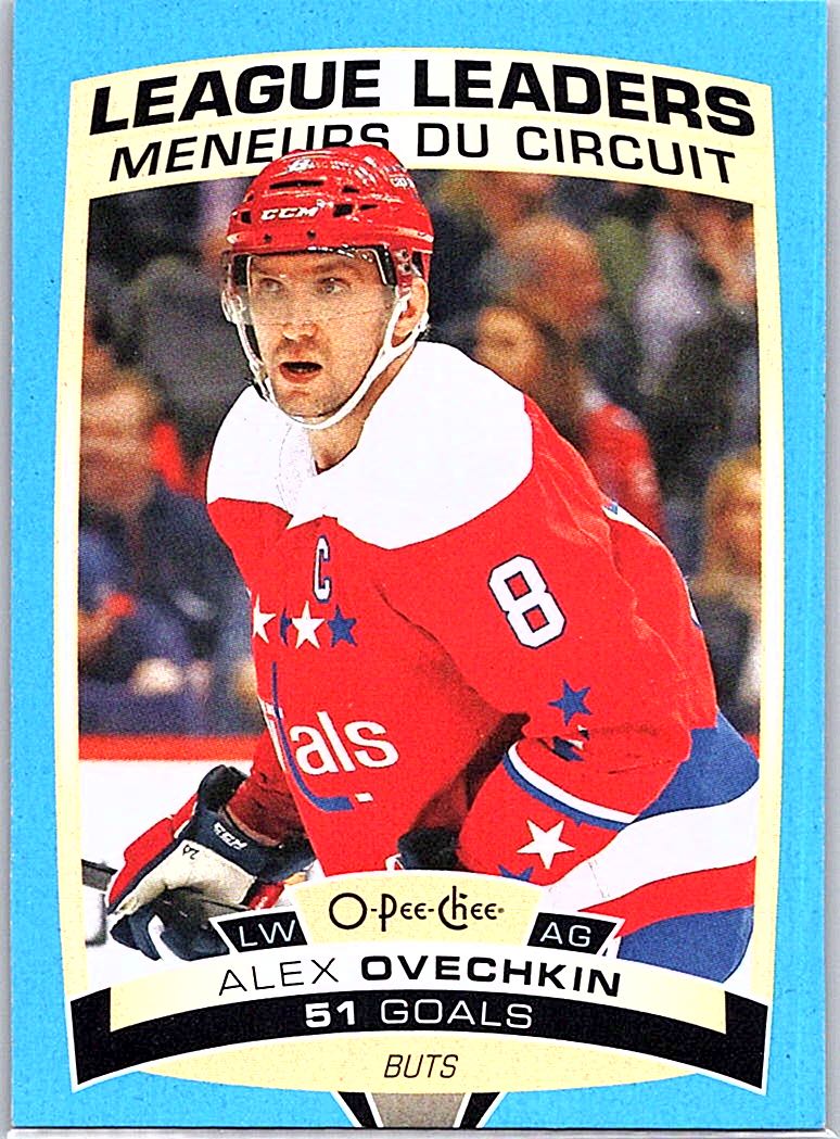 2019-20 O-Pee-Chee - Blue-Border Alex Ovechkin #582 front
