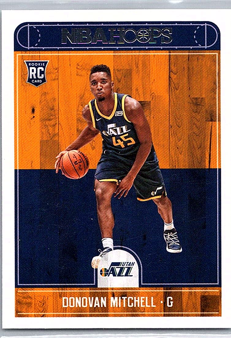 2017-18 Hoops Donovan Mitchell #263 RC front