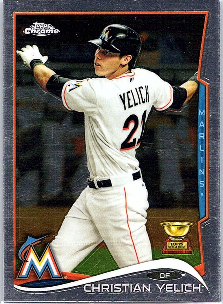 2014 Topps Chrome Christian Yelich #215 front
