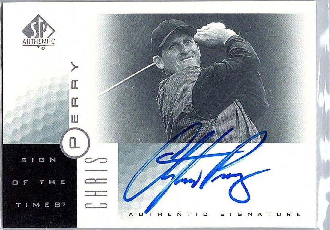 2001 SP Authentic - Sign of the Times Chris Perry #PE AU front