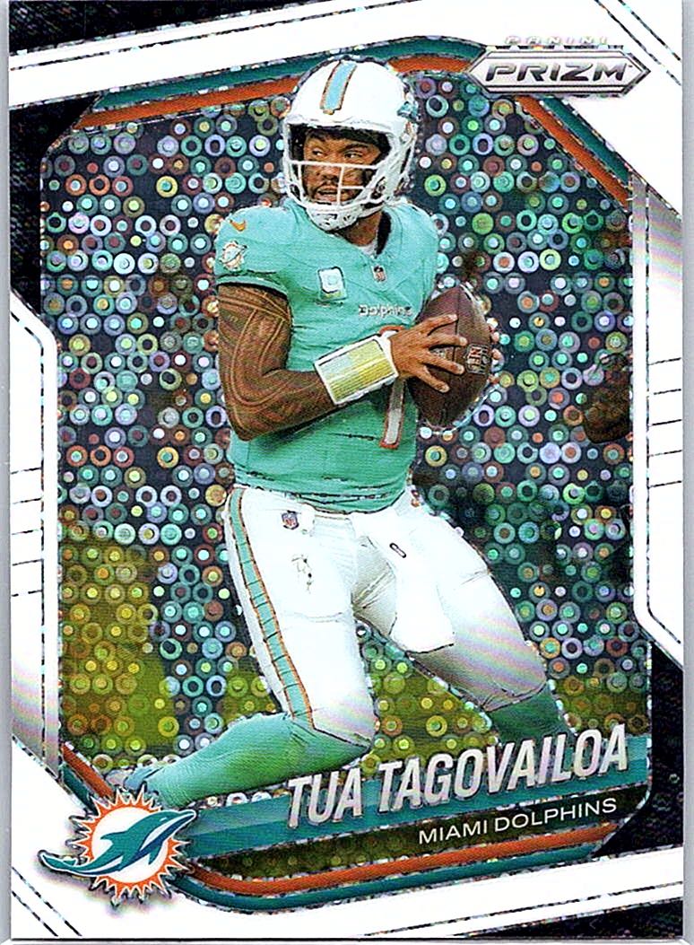 2025 Panini Prizm - White Disco Tua Tagovailoa #58 front