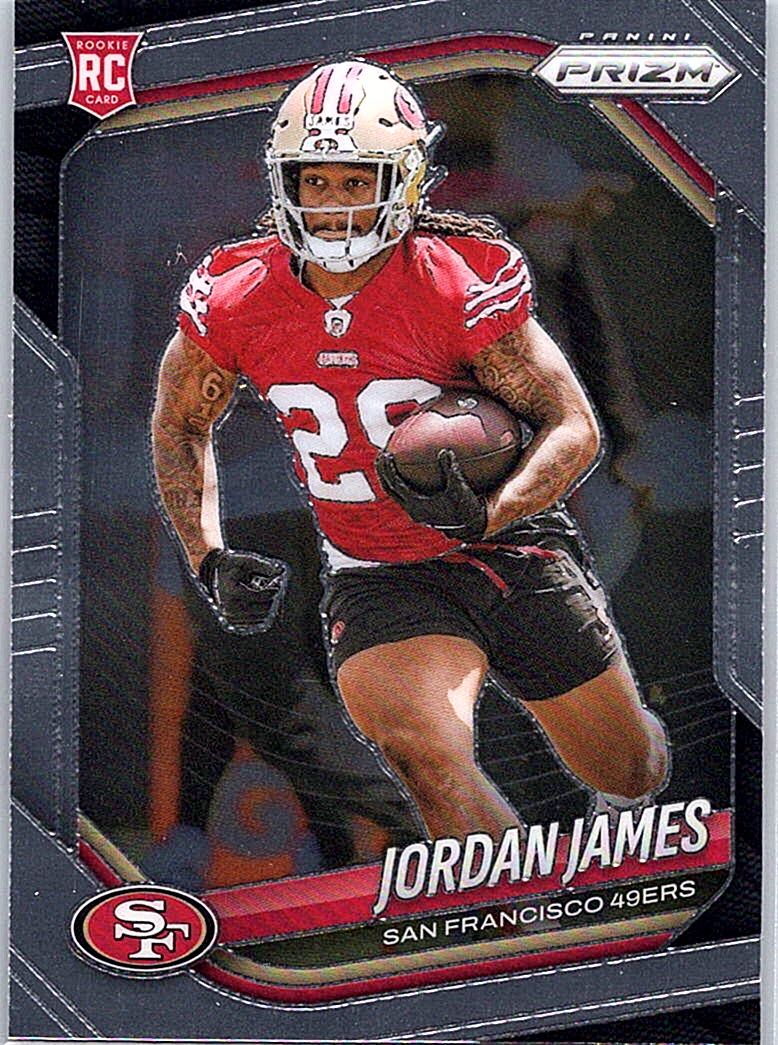 2025 Panini Prizm Jordan James #323 RC front