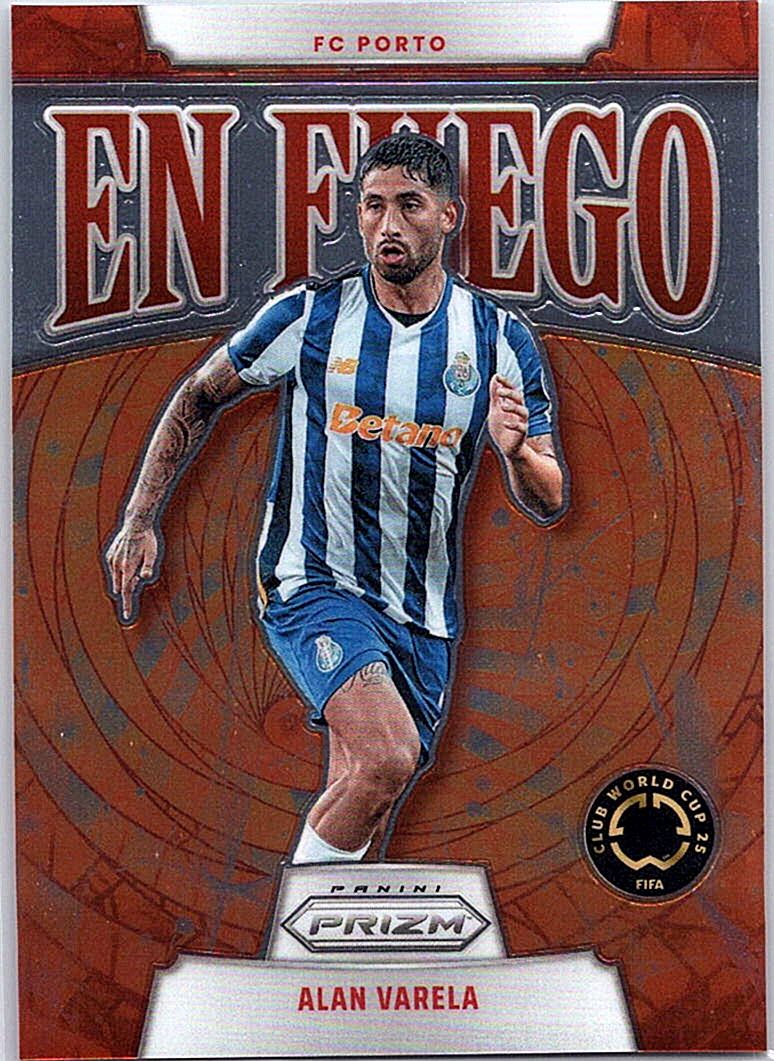 2025 Panini Prizm FIFA Club World Cup - En Fuego Alan Varela #13 front