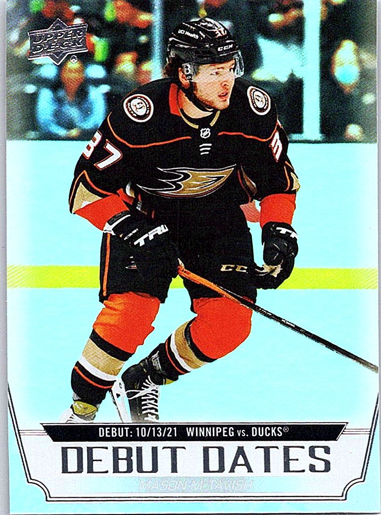 2022-23 Upper Deck - Debut Dates Mason McTavish #DD-23 front