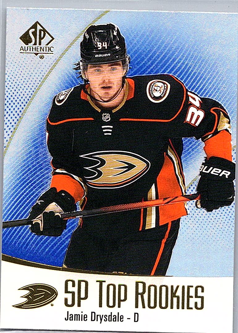 2021-22 SP Authentic - SP Top Rookies Blue Jamie Drysdale #TR-39 front