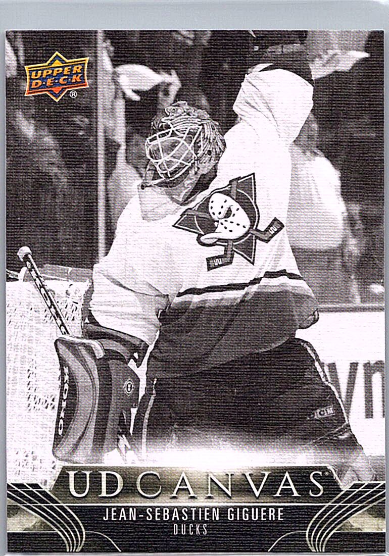 2023-24 Upper Deck - UD Canvas Black & White Jean-Sebastien Giguere #C246 front