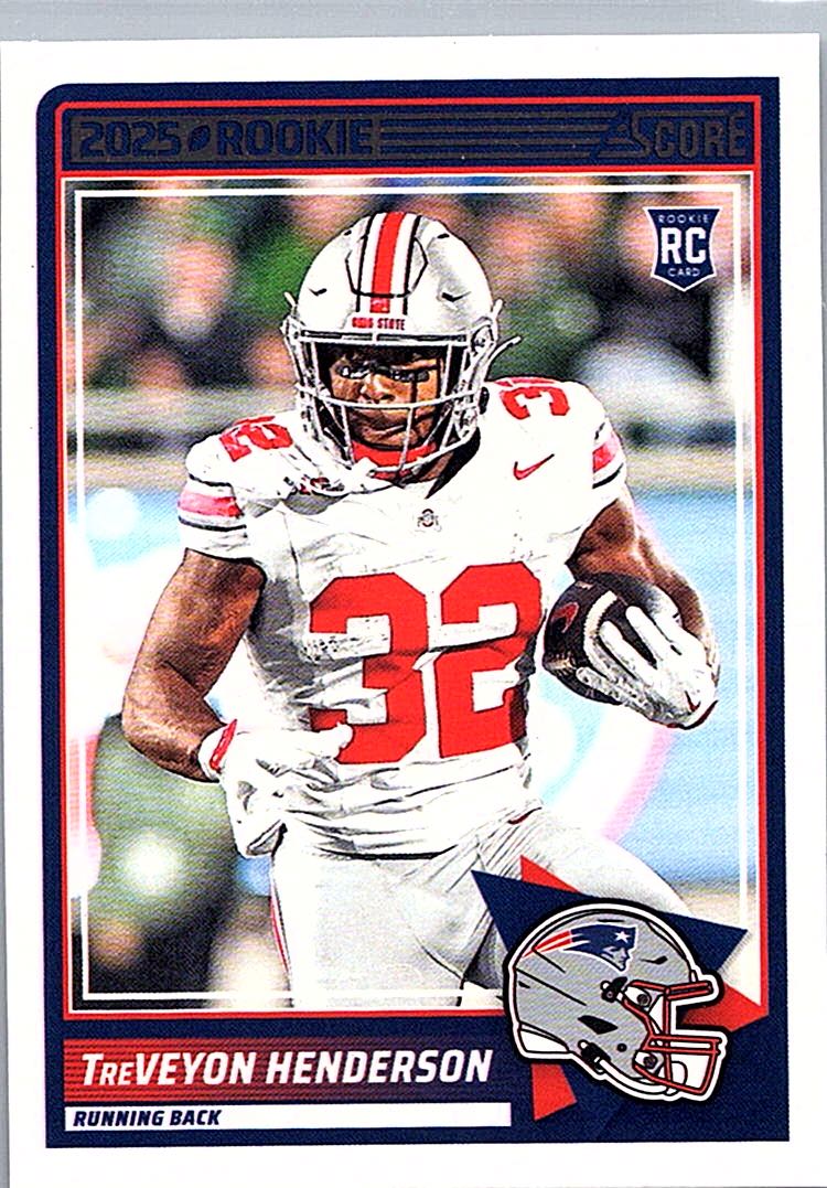 2025 Score TreVeyon Henderson #59 RC front