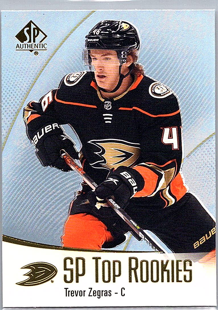 2021-22 SP Authentic - SP Top Rookies Trevor Zegras #TR-50 front