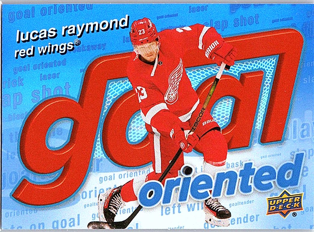 2025-26 Upper Deck - Goal Oriented Lucas Raymond #GO-9 front