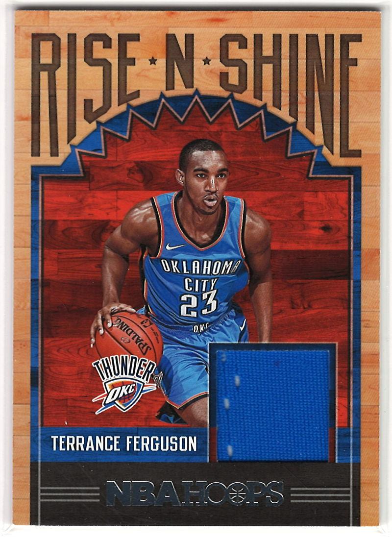 2017-18 Hoops - Rise N Shine Memorabilia Terrance Ferguson #RS-TFG MEM front
