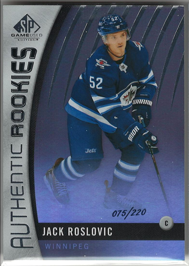 2017-18 SP Game Used - Authentic Rookies Rainbow Jack Roslovic #155 SN220 front