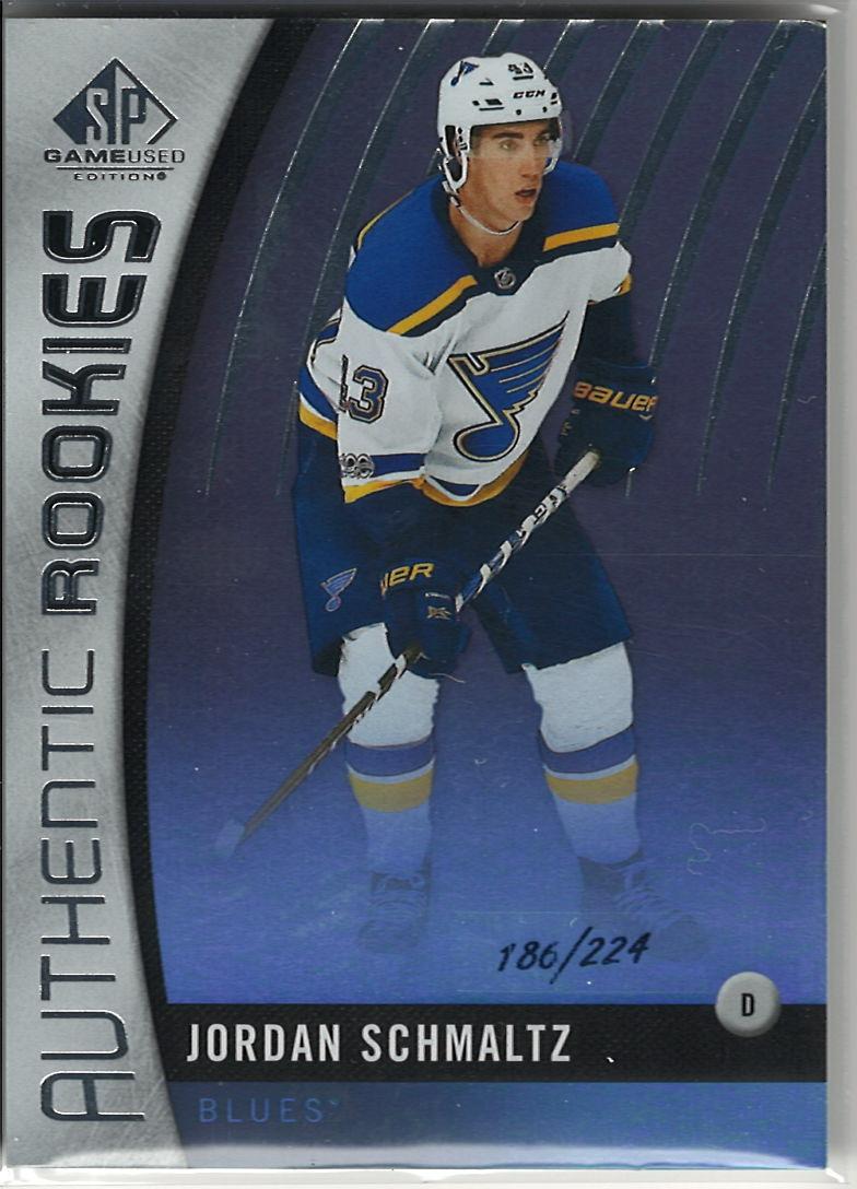 2017-18 SP Game Used - Authentic Rookies Rainbow Jordan Schmaltz #161 SN224 front