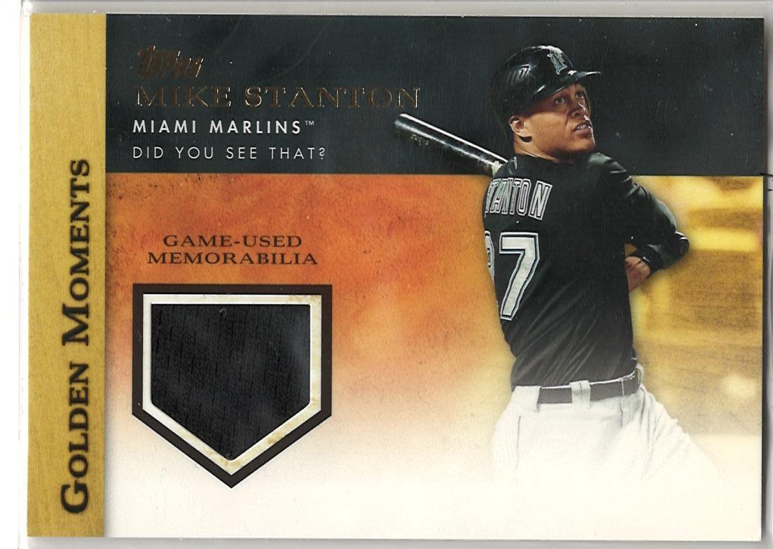 2012 Topps - Golden Moments Relics Mike Stanton #GMR-MST MEM front