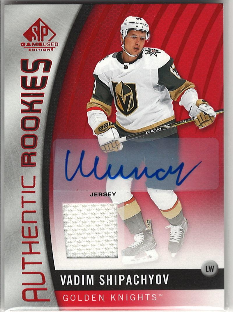 2017-18 SP Game Used - Red Autographed Jerseys Vadim Shipachyov #95 AU, MEM front