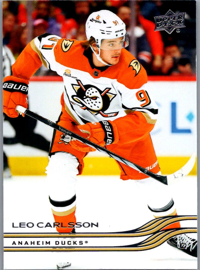 2025-26 Upper Deck Leo Carlsson #2 front