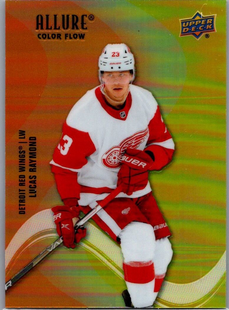 2022-23 Upper Deck Allure - Color Flow Orange-Yellow Lucas Raymond #SF-93 front