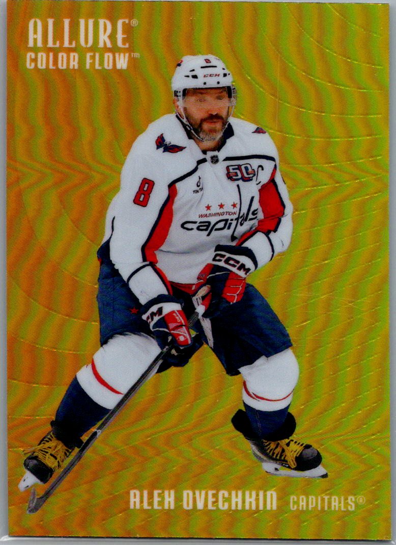 2025-26 Upper Deck Allure - Color Flow Orange-Yellow Alex Ovechkin #CF-12 front