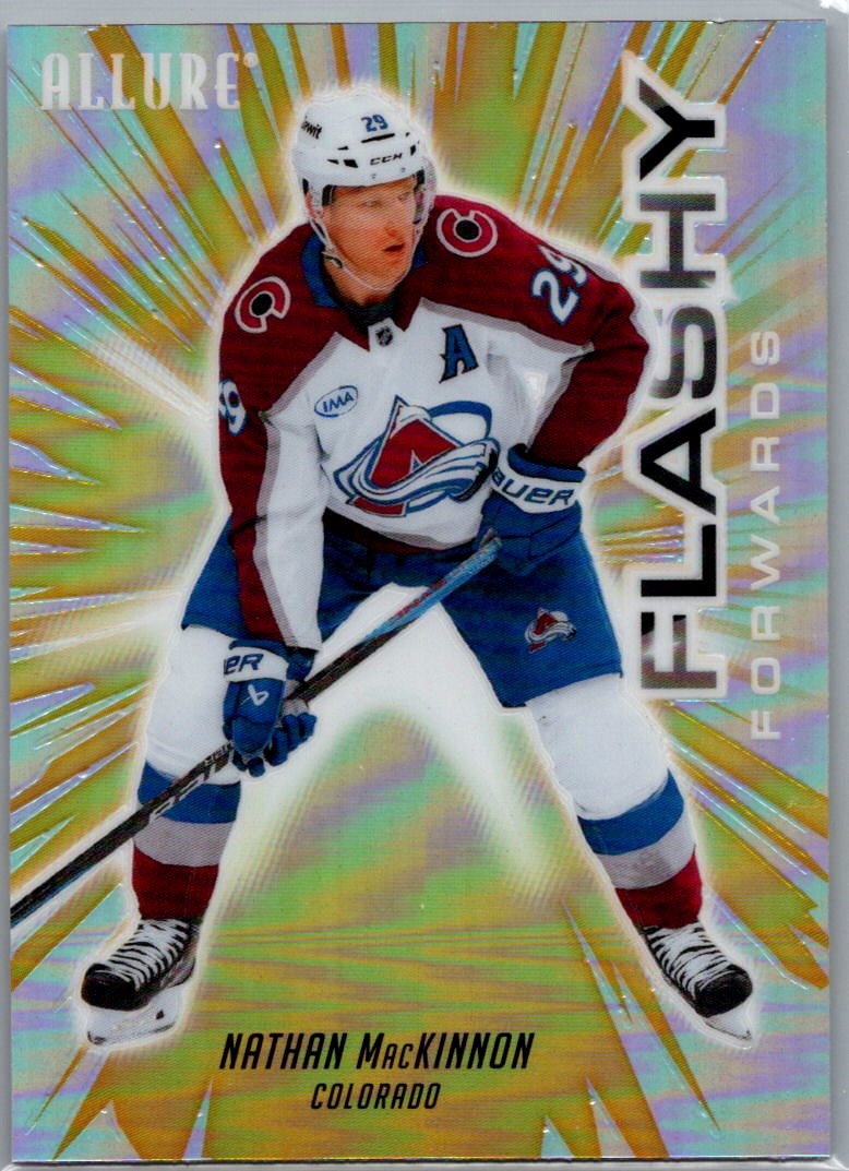 2025-26 Upper Deck Allure - Flashy Forwards Nathan MacKinnon #FF-10 front