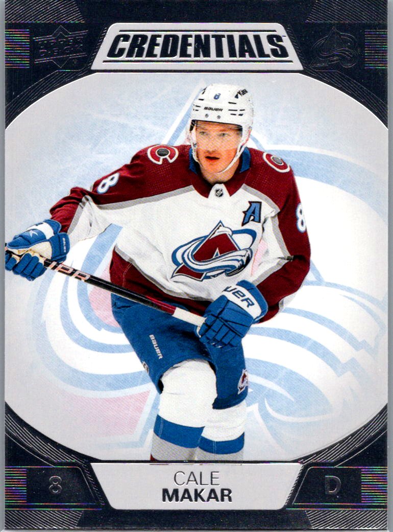2022-23 Upper Deck Credentials Cale Makar #23 front