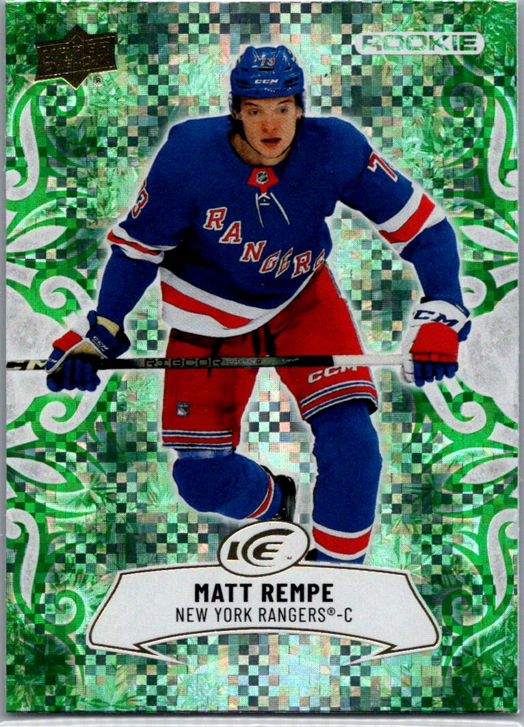 2024-25 Upper Deck Ice - Emerald Green Matt Rempe #143 front