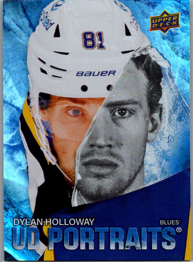 2025-26 Upper Deck - UD Portraits Dylan Holloway #P-5 front
