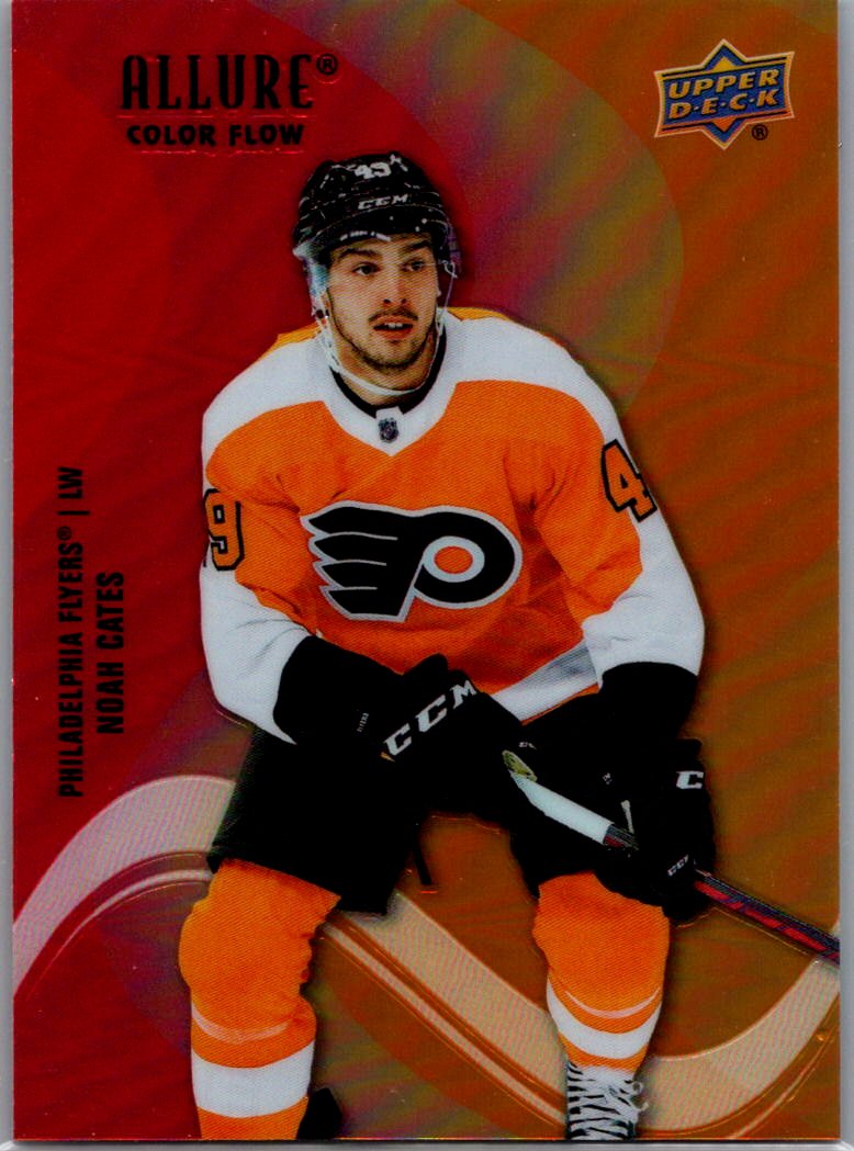 2022-23 Upper Deck Allure - Color Flow Red-Orange Noah Cates #SF-41 front