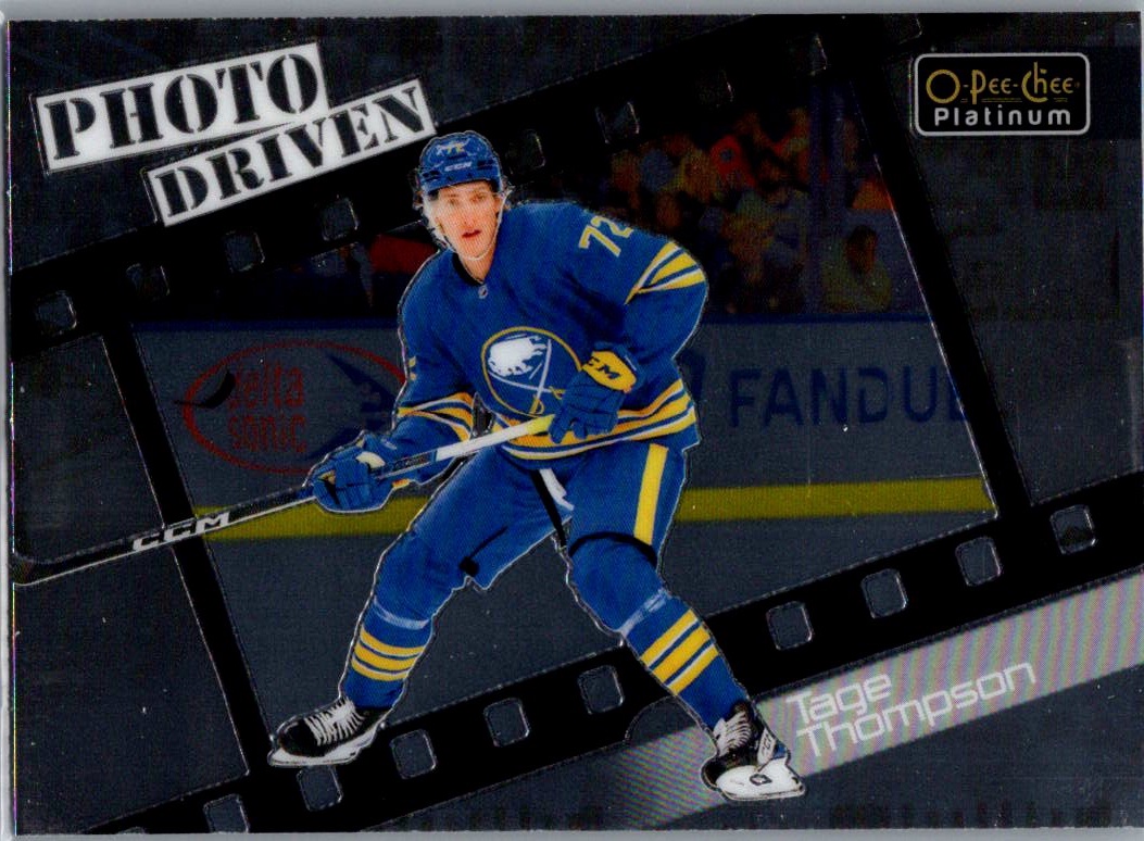 2023-24 O-Pee-Chee Platinum - Photo Driven Tage Thompson #PD-12 front