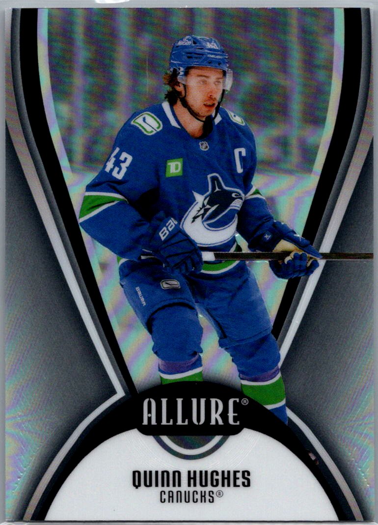 2025-26 Upper Deck Allure - Black Rainbow Quinn Hughes #63 front