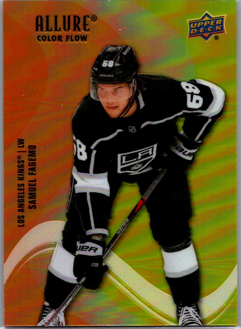 2022-23 Upper Deck Allure - Color Flow Orange-Yellow Samuel Fagemo #SF-81 front