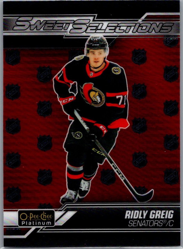 2023-24 O-Pee-Chee Platinum - Sweet Selections Ridly Greig #SS-14 front