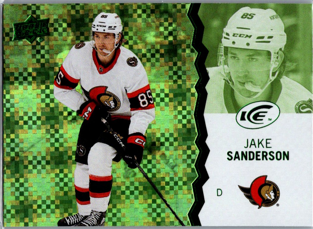 2023-24 Upper Deck Ice - Green Jake Sanderson #40 front