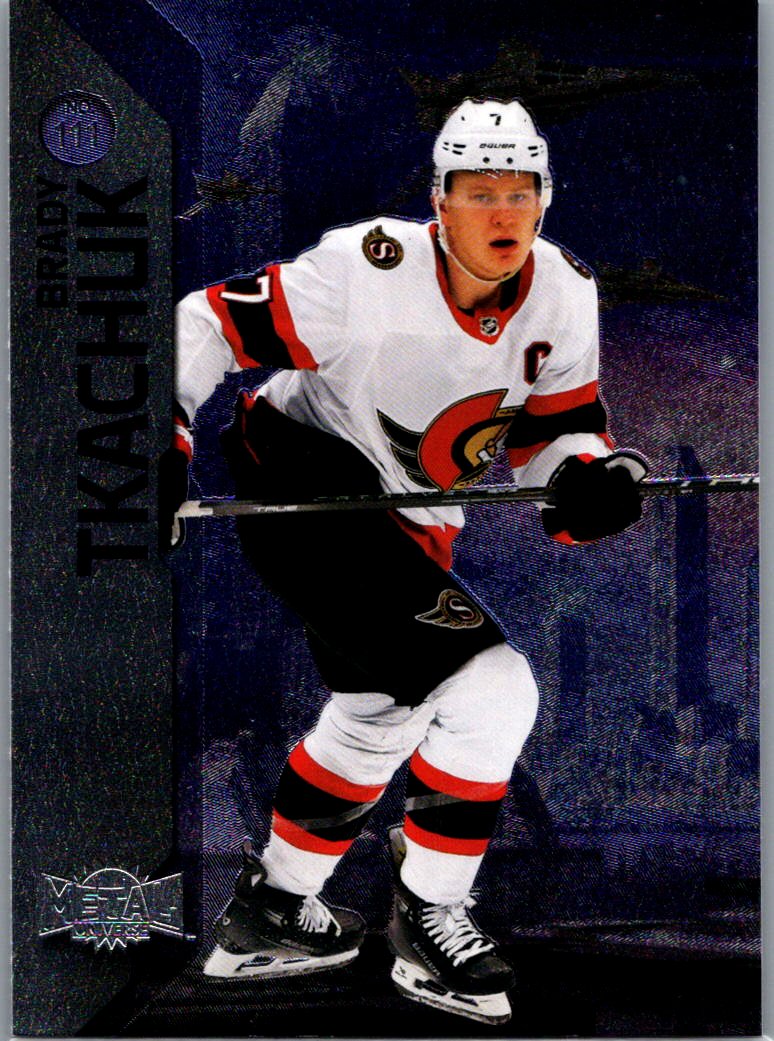 2023-24 SkyBox Metal Universe Brady Tkachuk #111 front