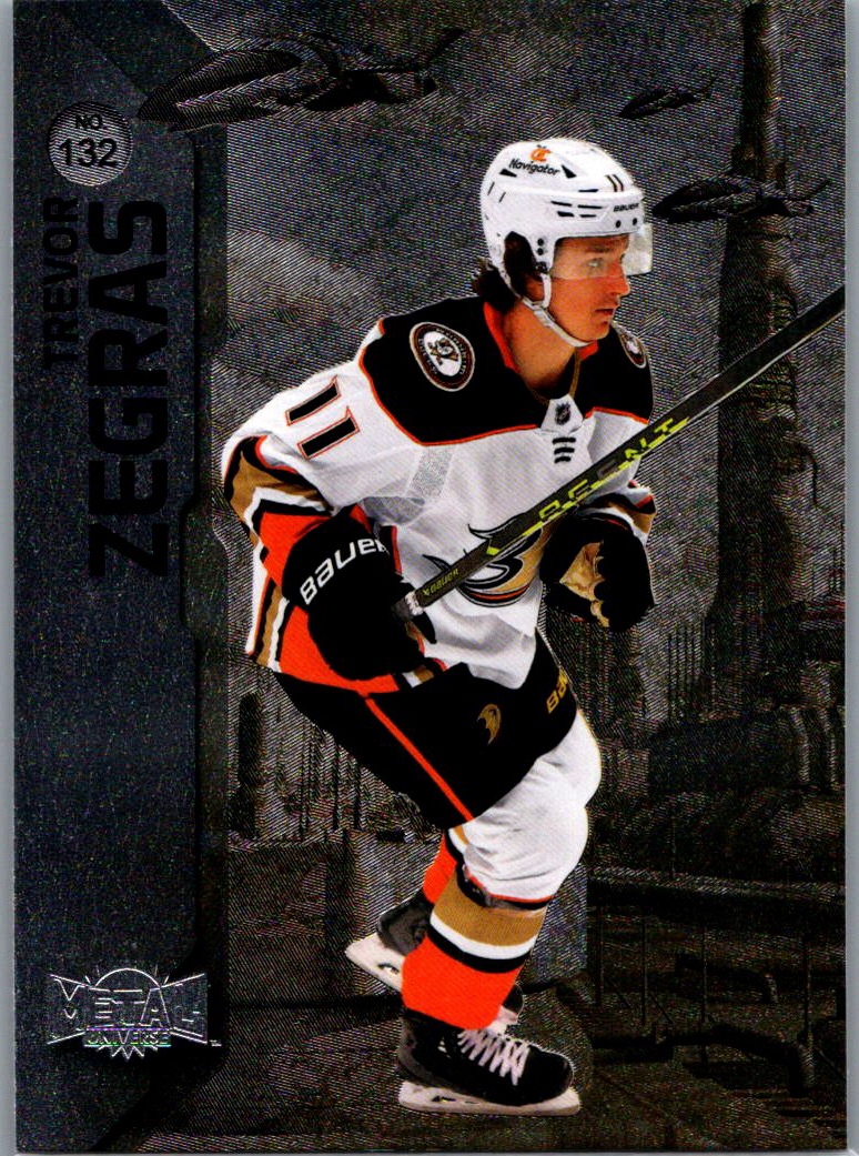 2023-24 SkyBox Metal Universe Trevor Zegras #132 front