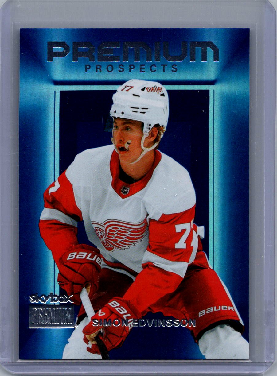 2023-24 SkyBox Metal Universe - SkyBox Premium Prospects Simon Edvinsson #PP-34 front