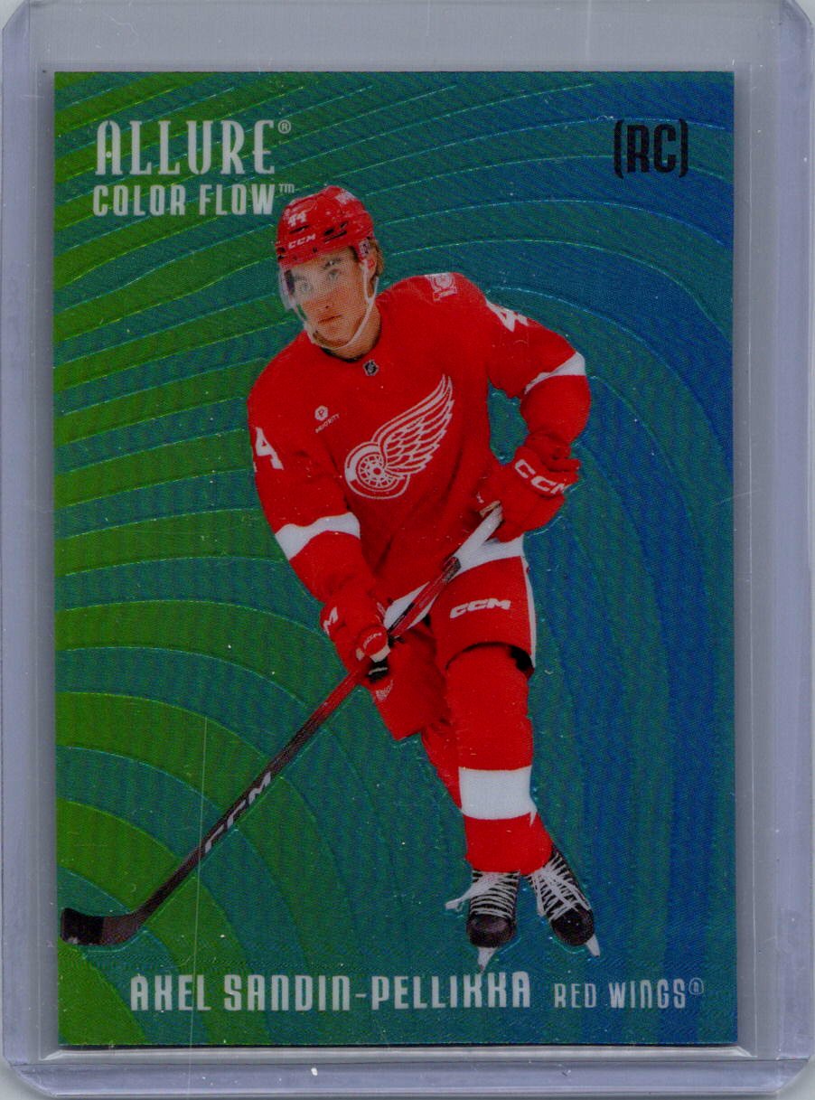 2025-26 Upper Deck Allure - Color Flow Green-Blue Axel Sandin-Pellikka #CF-AS front