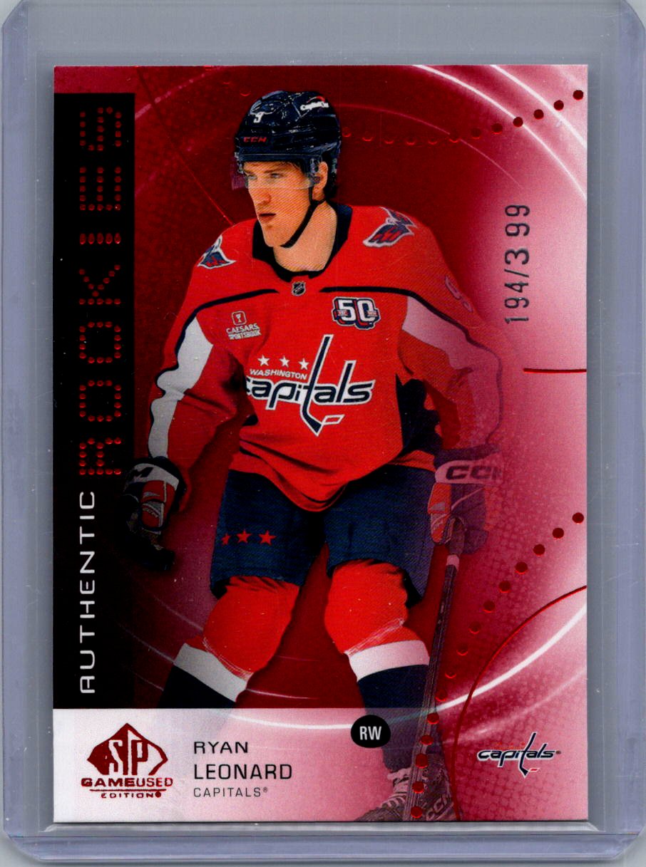 2025-26 SP Game Used - Red Ryan Leonard #AR-RL SN399 front
