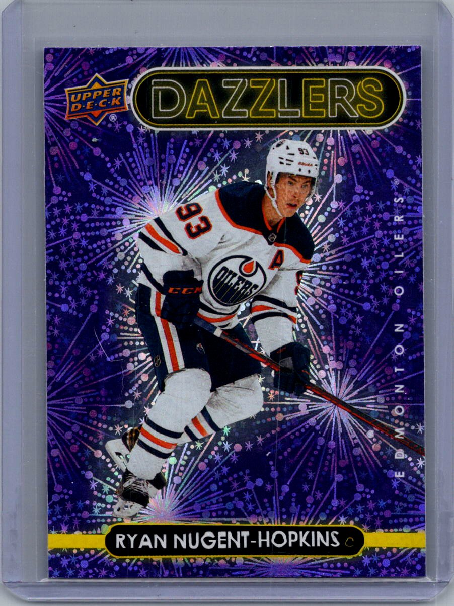 2021-22 Upper Deck - Dazzlers Purple Ryan Nugent-Hopkins #DZ-71 front