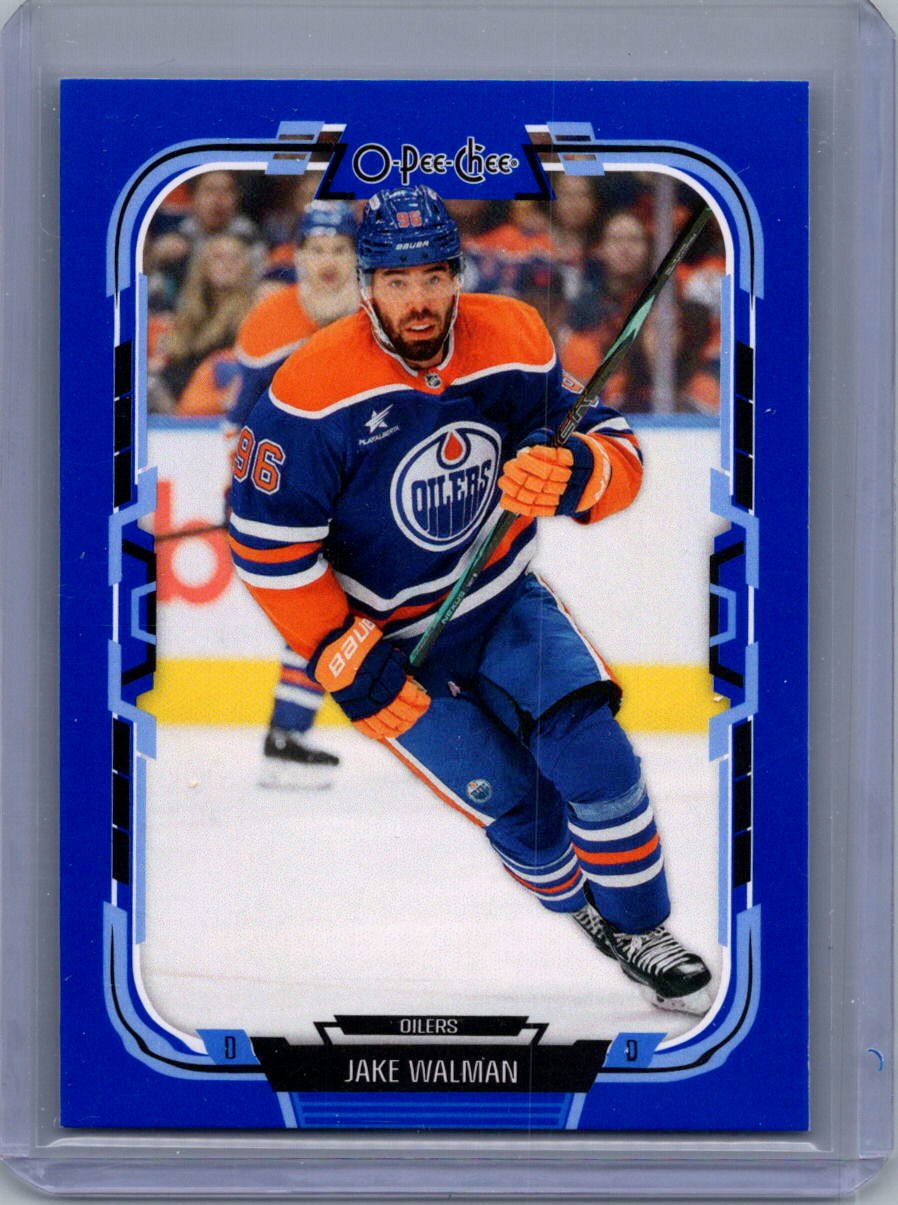 2025-26 O-Pee-Chee - Blue Border Jake Walman #192 front
