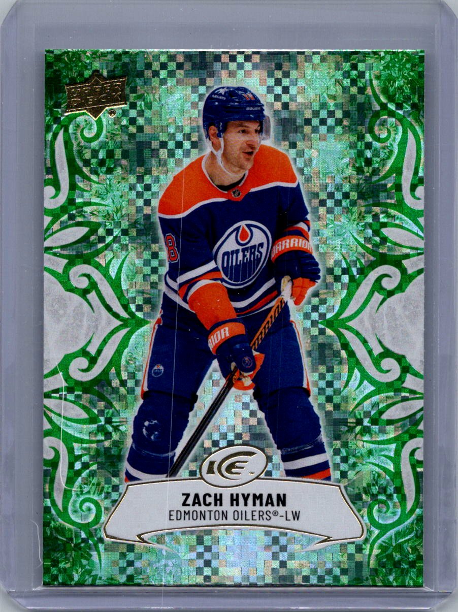 2024-25 Upper Deck Ice - Emerald Green Zach Hyman #57 front