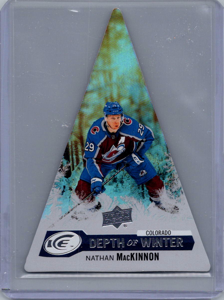2023-24 Upper Deck Ice - Depth of Winter Nathan MacKinnon #DW-18 front